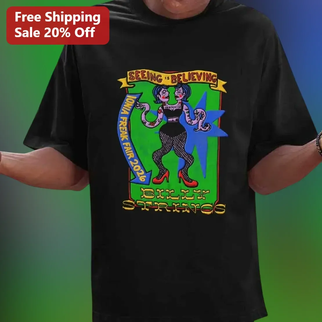 Seeing Is Believing Billy Strings Psychedelic Graphic Tee For Music Fans