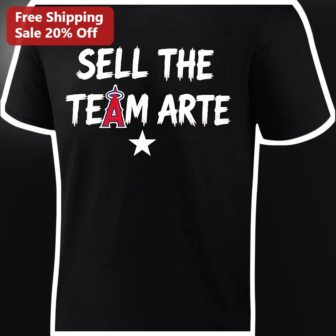Sell The Team Arte Tee Los Angeles Angels Baseball Fan Protest Shirt