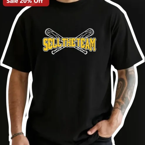 Sell The Team Baseball Graphic Tee for Men Women Unisex Sports Fan Gift