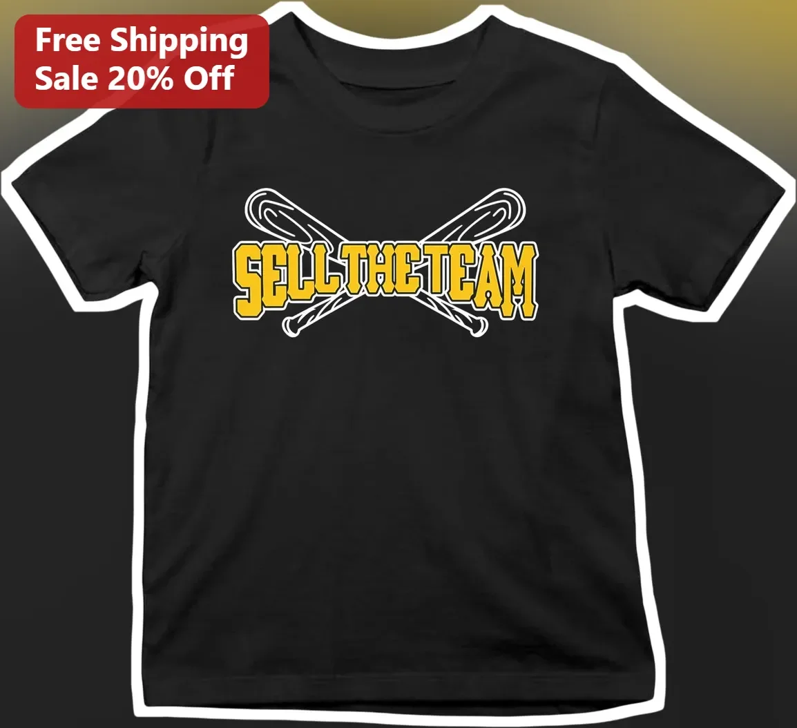 Sell The Team Baseball Tee Crossed Bats Graphic Shirt for Men Women