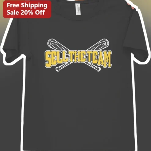 Sell The Team Baseball Tee Crossed Bats Varsity Graphic Shirt for Men Women