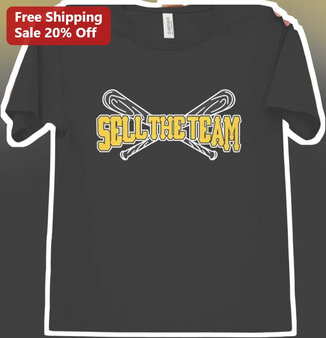 Sell The Team Baseball Tee Crossed Bats Varsity Graphic Shirt for Men Women