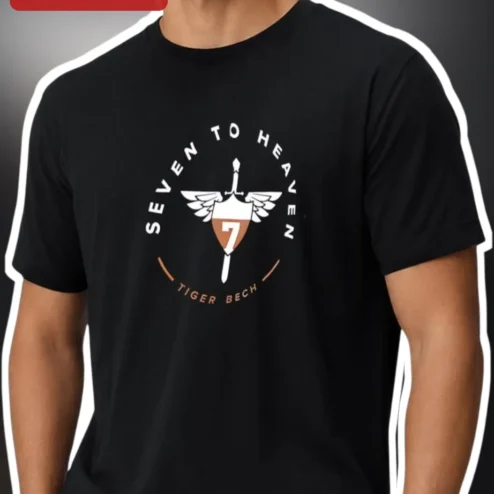 Seven To Heaven Tee Custom Name Gaming Shirt Personalized Gift for Gamers