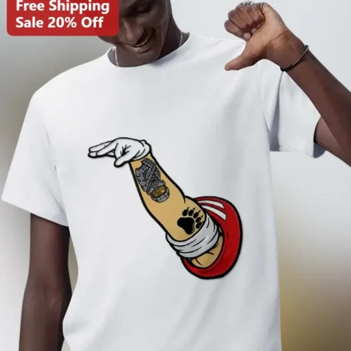 Severed Arm Tattoo Graphic Tee Body Horror Edgy Streetwear Shirt