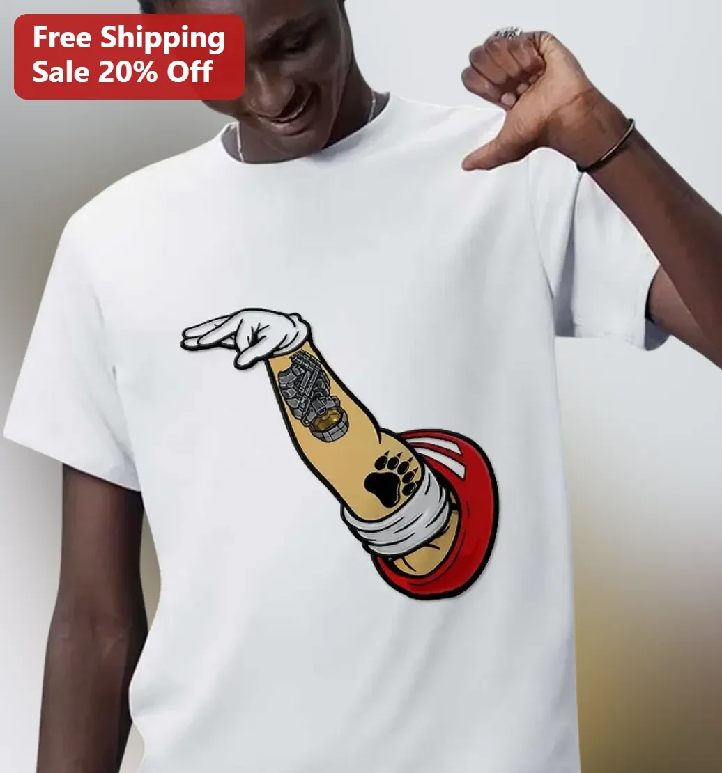 Severed Arm Tattoo Graphic Tee Body Horror Edgy Streetwear Shirt