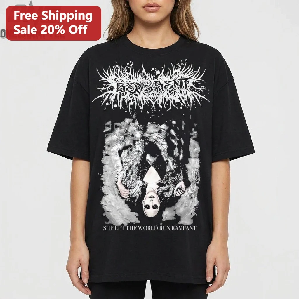She Let The World Run Rampant Lorna Shore Will Ramos Deathcore Graphic Tee