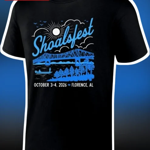 Shoalsfest Music Festival Tee Alabama Florence AL Concert Merch Limited Edition Graphic T-Shirt