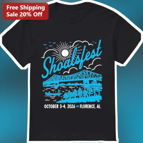 ShoalsFest October 3-4, 2026 Florence AL Tee Music Festival Merch