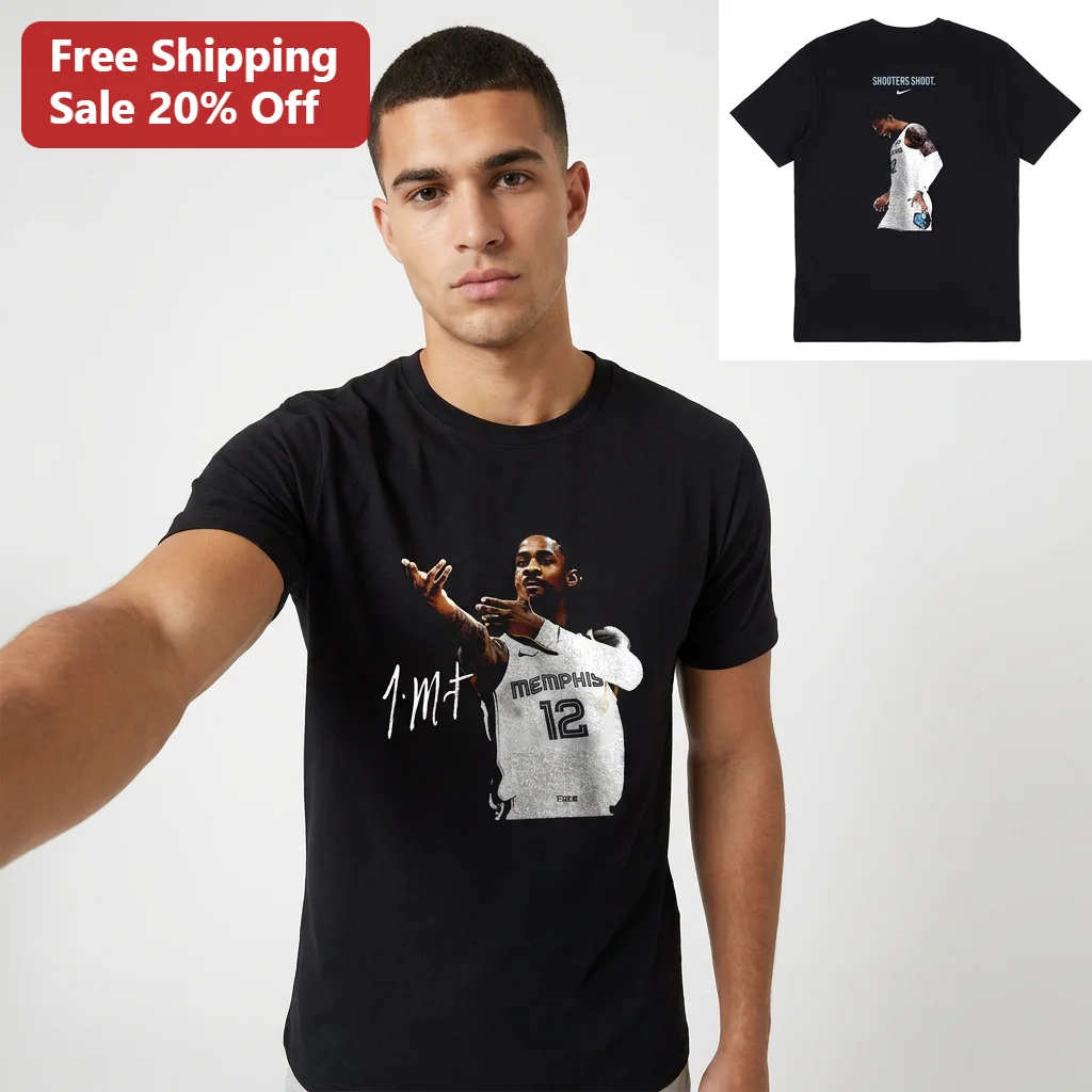 Shooters Shoot Ja Morant Signature Graphic Tee Memphis Grizzlies Basketball Fan Shirt