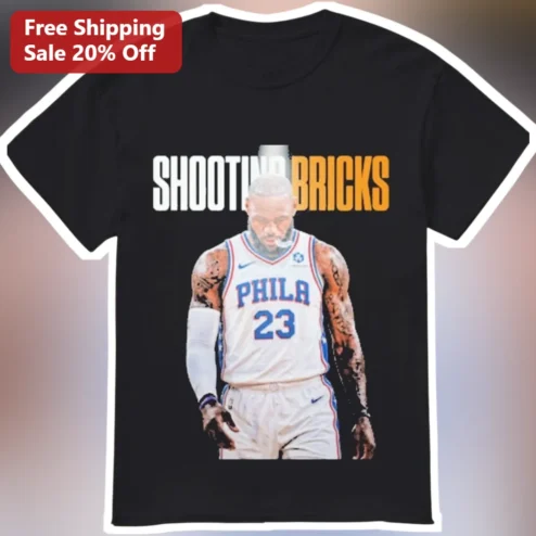 Shooting Bricks Basketball Meme Tee LeBron James Funny Gift