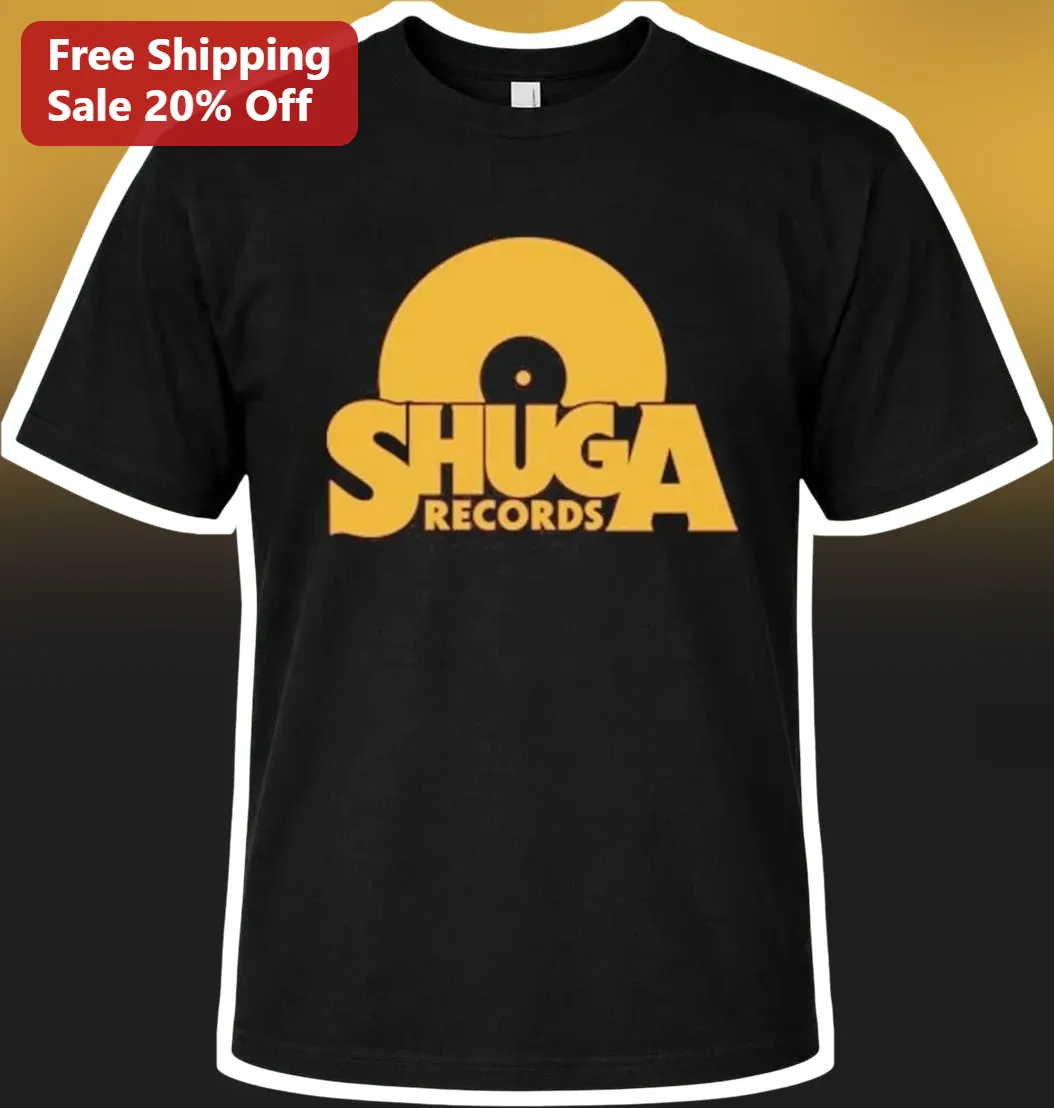 Shuga Records Tee Chicago Vinyl Record Graphic T-Shirt Retro Music Label Merch