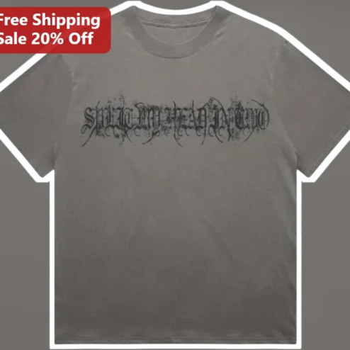 Shut My Head In Gold Sleep Theory Stuck In My Head Afterglow Album Distressed Gothic Tee