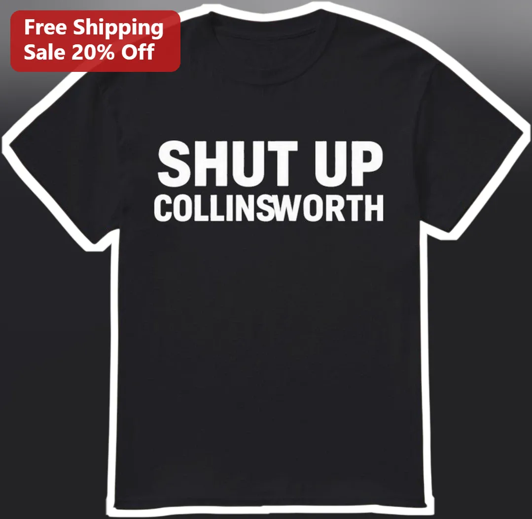 Shut Up Collinsworth Tee Funny Football Analyst Graphic T-Shirt for NFL Fans