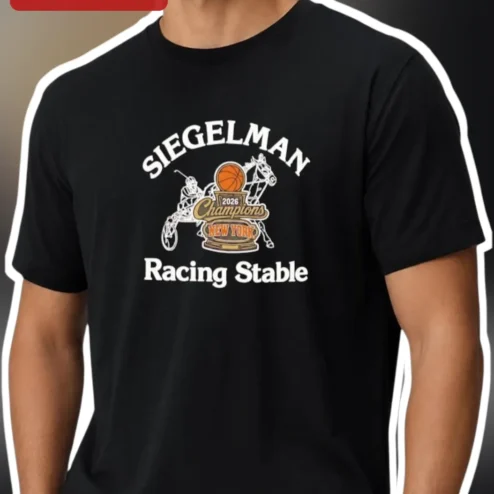 Siegelman Racing Stable Tee Horse Racing Basketball Vintage Sports Logo Shirt