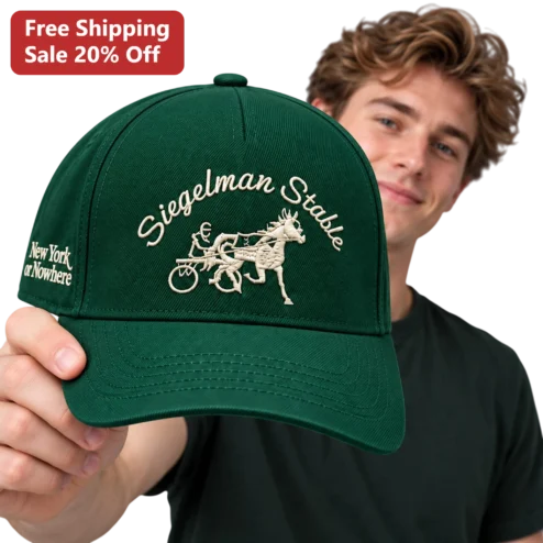 Siegelman Stable New York or Nowhere Cap Embroidered Equestrian Streetwear Hat