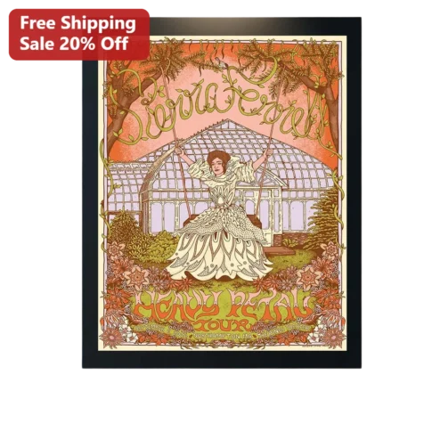 Sierra Ferrell Heavy Petal Tour Framed Print Vintage Concert Poster Art