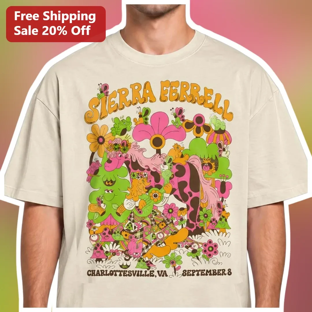 Sierra Ferrell Psychedelic Horse Graphic Tee Folk Music Fan Gift
