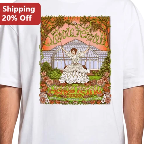 Sierra Nevada Heavy Petal Tour Tee Vintage Psychedelic Art Nouveau Graphic Shirt