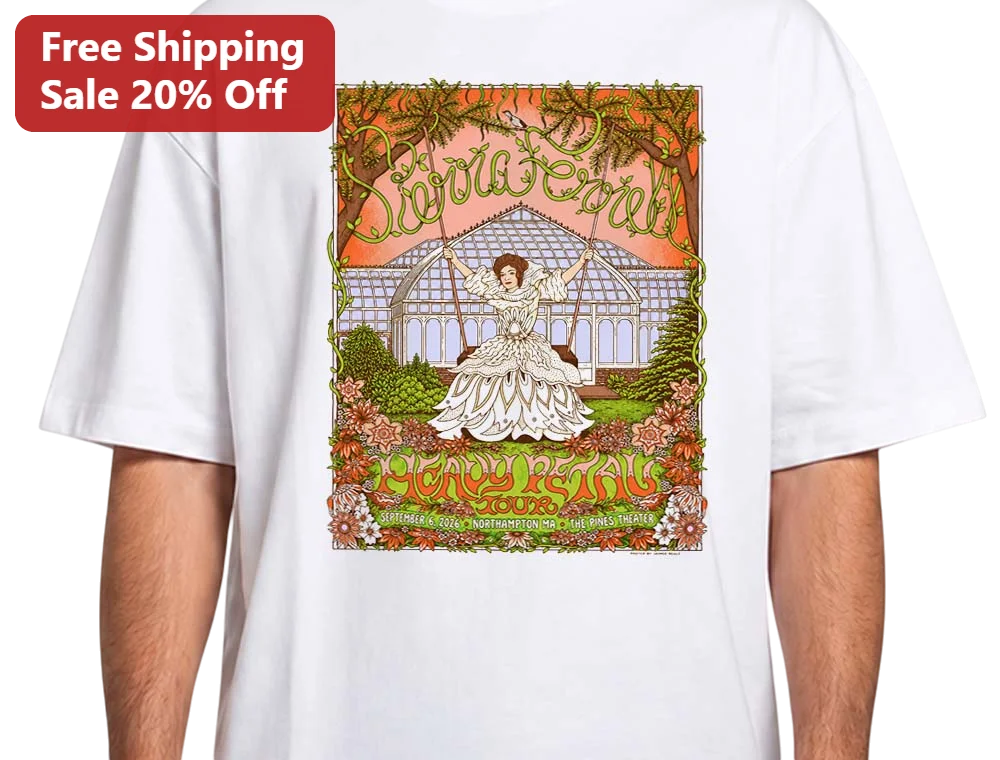 Sierra Nevada Heavy Petal Tour Tee Vintage Psychedelic Art Nouveau Graphic Shirt