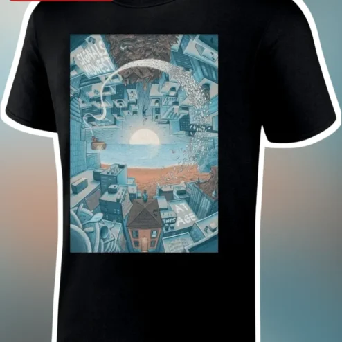 Signals Honest At This Age Surreal Cityscape Graphic Tee