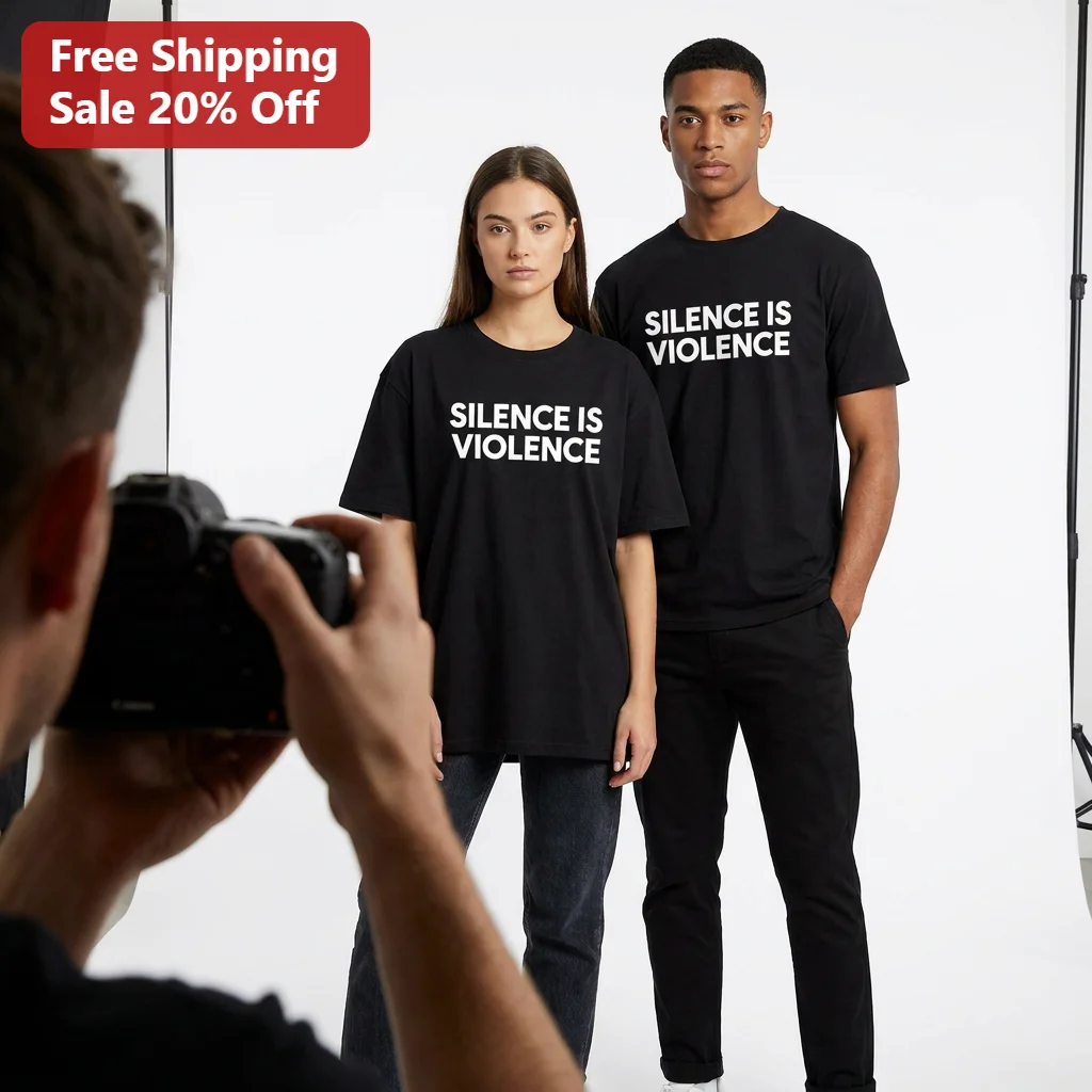 Silence Is Violence Tee BLM Social Justice Protest Statement Shirt Gift For Activists