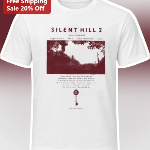 Silent Hill 2 Tee Vintage Horror Game Shirt James Sunderland Psychological Thriller Gift