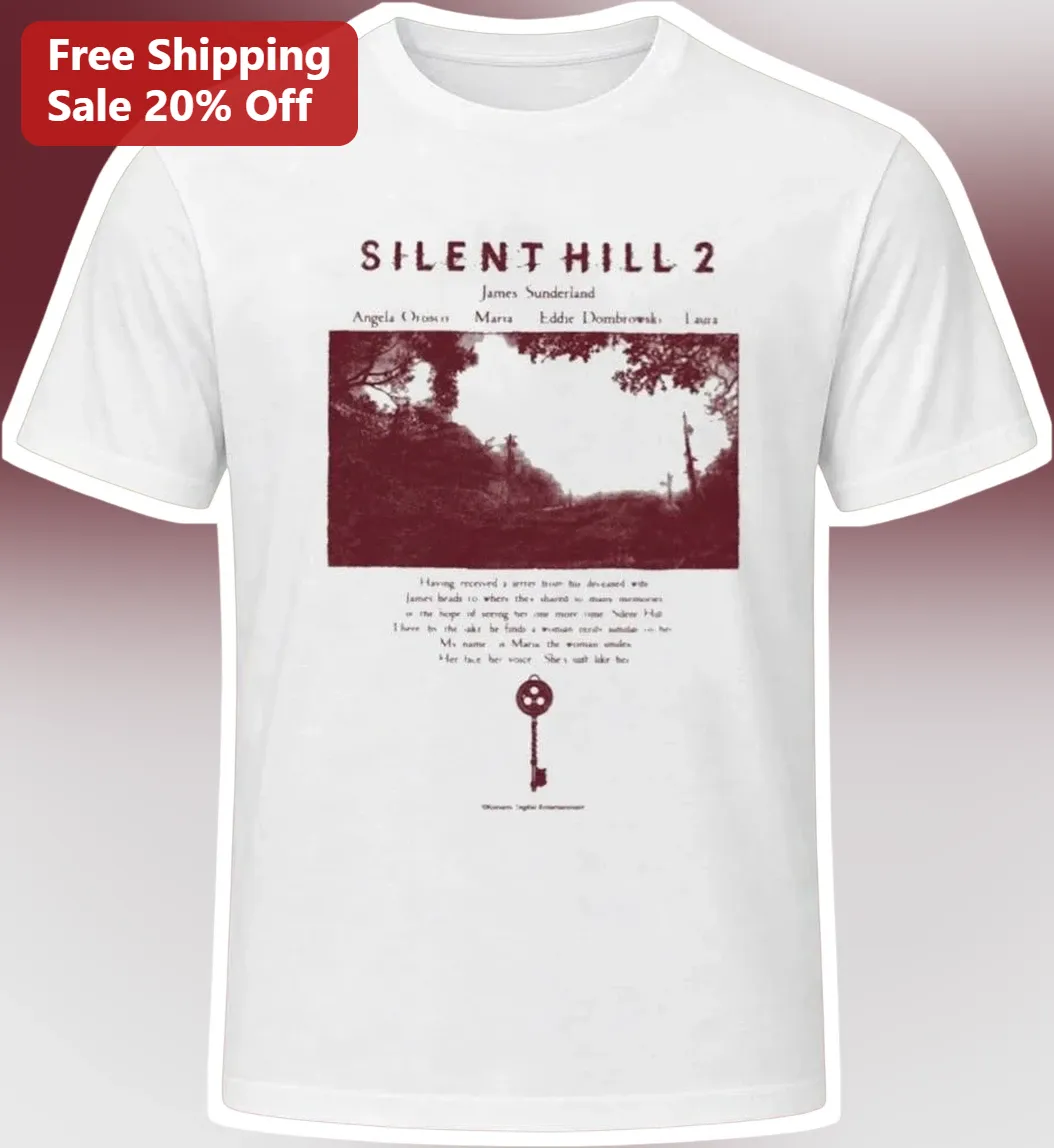 Silent Hill 2 Tee Vintage Horror Game Shirt James Sunderland Psychological Thriller Gift