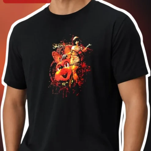 Silent Hill Pyramid Head Vintage Horror Graphic Tee Black Distressed Shirt