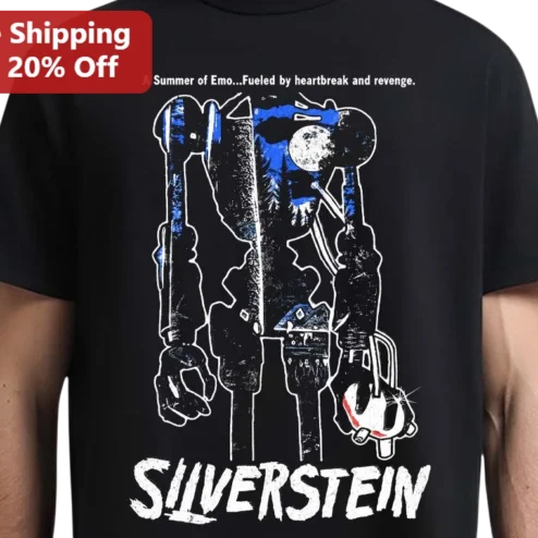Silverstein A Summer of Emo Fueled by Heartbreak and Revenge Graphic Tee