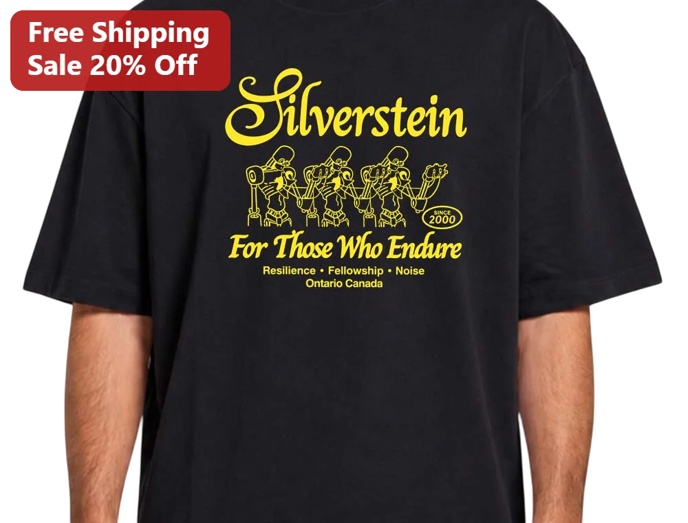 Silverstein For Those Who Endure Band Tee Ontario Canada Post Hardcore Merch