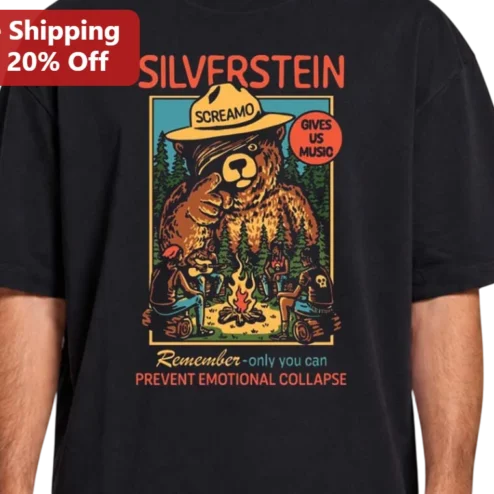 Silverstein Gives Us Music Emotional Collapse Bear Graphic Tee
