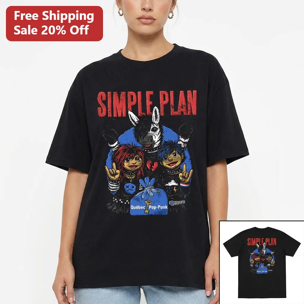 Simple Plan Québec Pop Punk Tee Montreal Band Graphic Shirt Gift for Fans