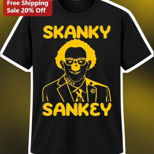 Skanky Sankey LSU Tigers Football History Clown Graphic Tee