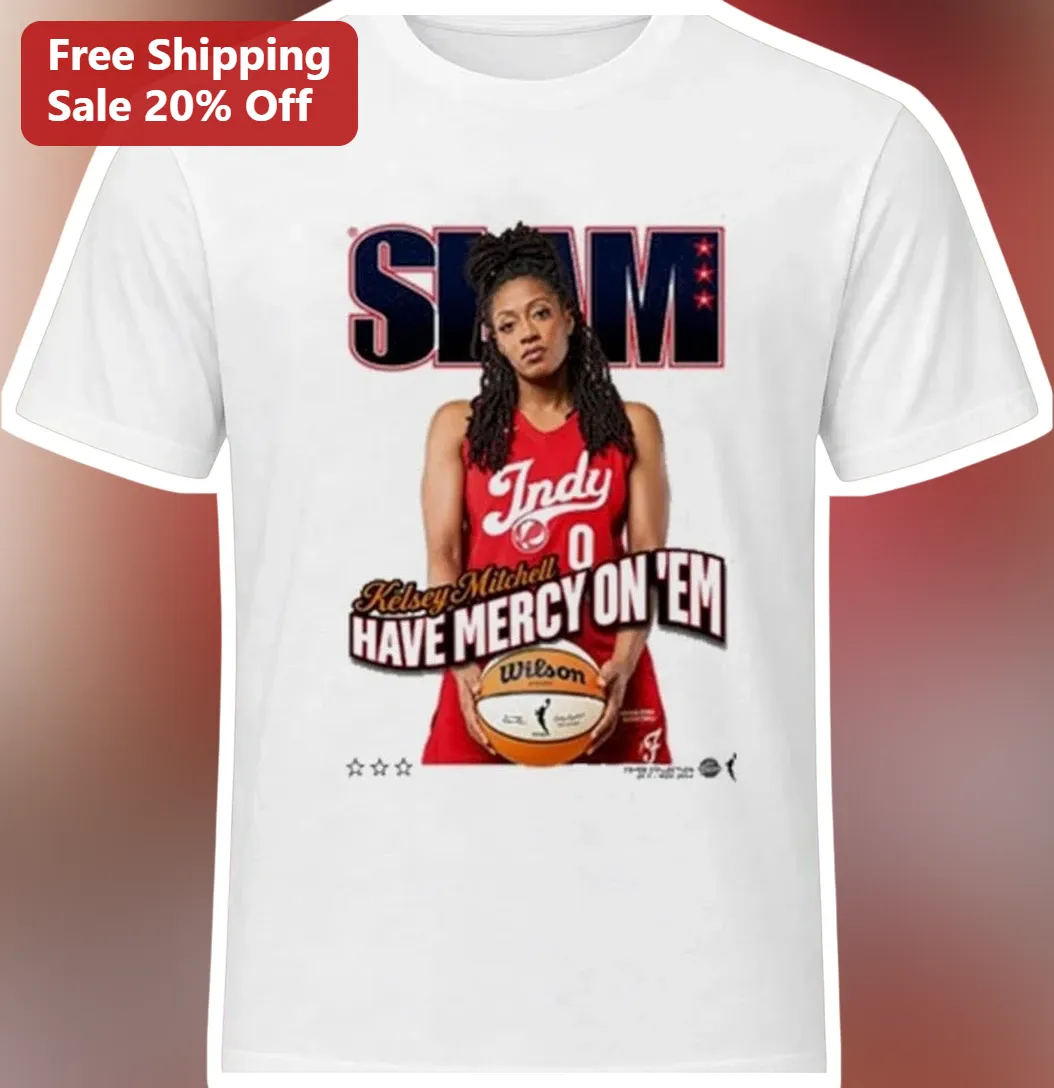 SLAM Have Mercy On Em Kelsey Mitchell WNBA Indiana Fever Graphic Tee