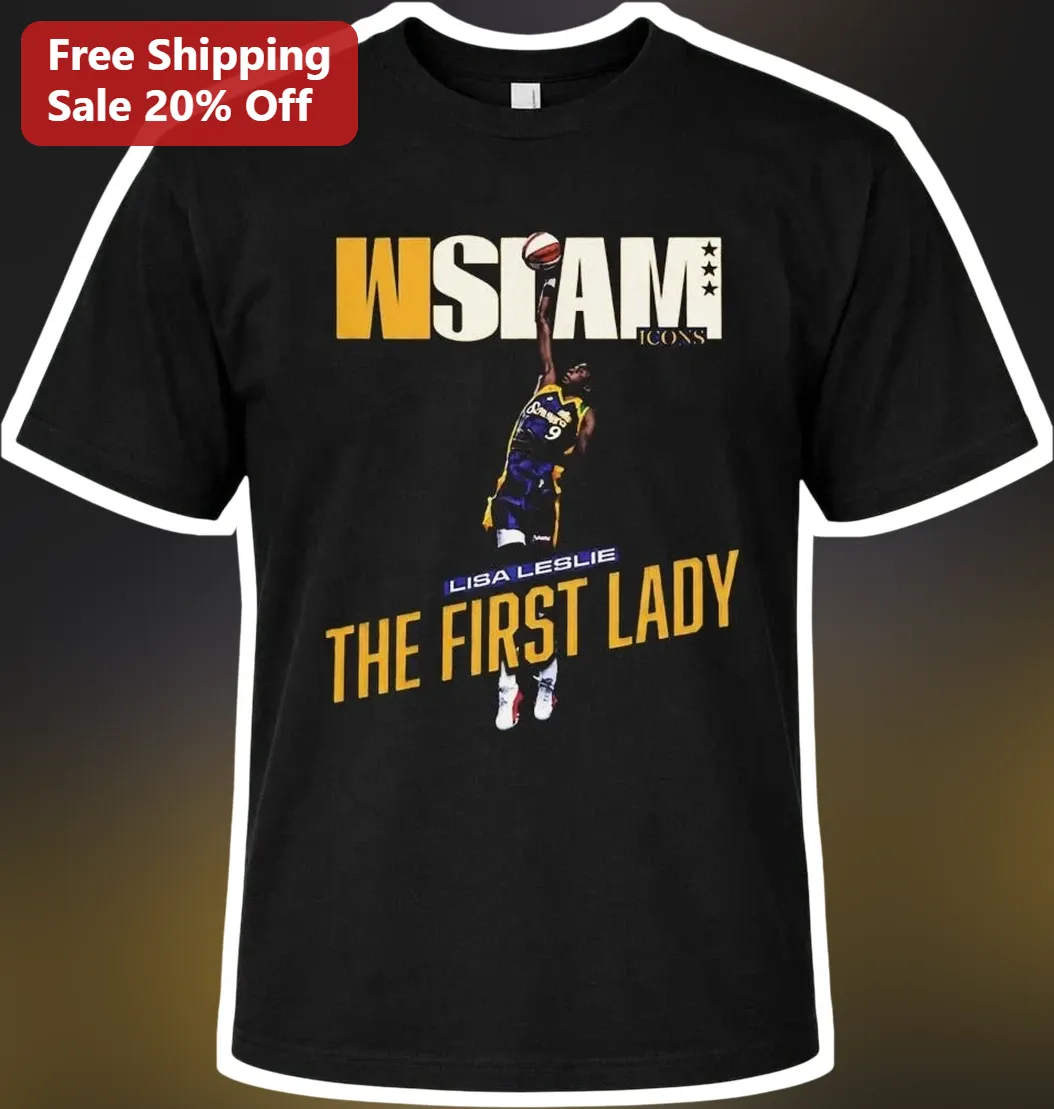 SLAM ICONS Lisa Leslie The First Lady Tee WNBA Legend Basketball Tribute Shirt