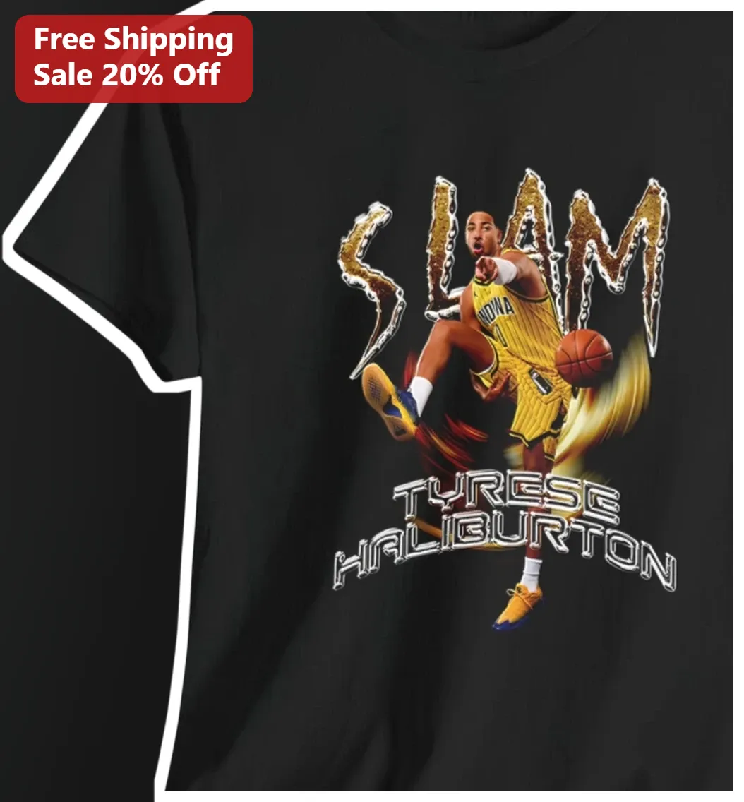 SLAM Tyrese Haliburton All-Star Vol 4 Graphic Tee Indiana Pacers Basketball Fan Gift