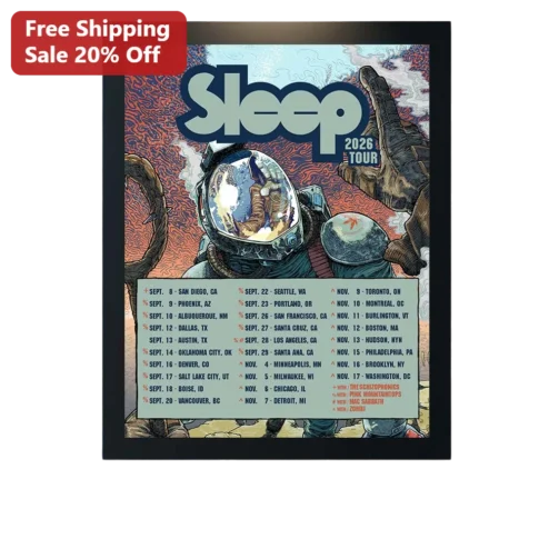 Sleep 2026 Tour Poster Psychedelic Stoner Rock Band Art Print Wall Decor