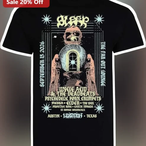 Sleep The Far Out Lounge Tee Psychedelic Stoner Rock Band Merch Vintage Concert Graphic T-Shirt