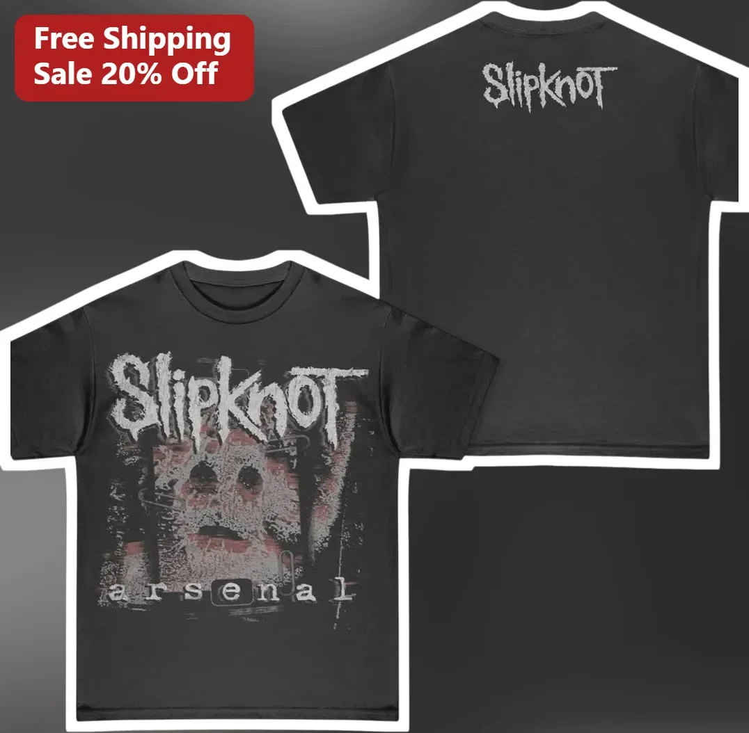 Slipknot Arsenal Graphic Tee Black Heavy Metal Band Merch