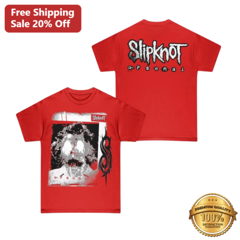Slipknot Arsenal Tee Heavy Metal Band Graphic Shirt Front and Back Print