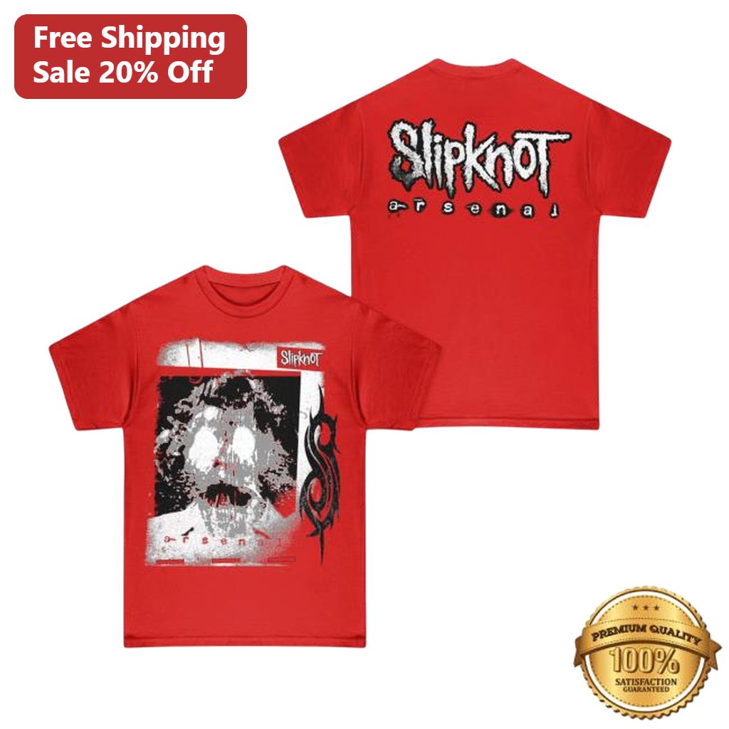 Slipknot Arsenal Tee Heavy Metal Band Graphic Shirt Front and Back Print