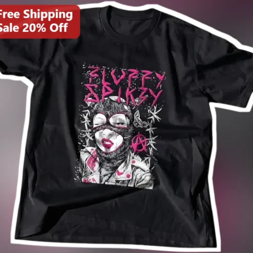 Slutty Spiky Y2K Punk Rock Graphic Tee Edgy Grunge Streetwear Shirt