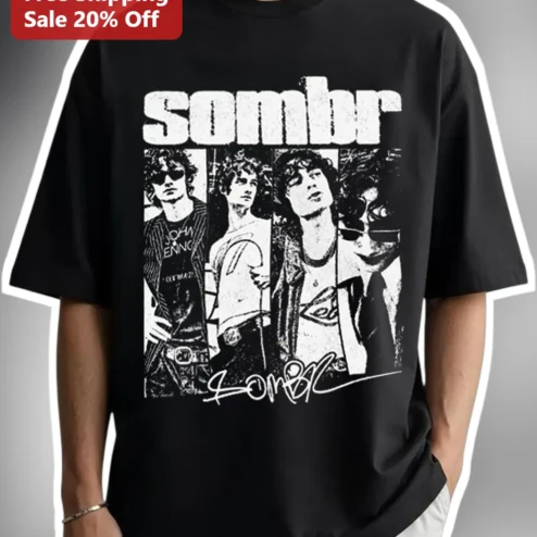 Sombr Tee Vintage Band Merch Graphic T-Shirt Indie Rock Fan Gift