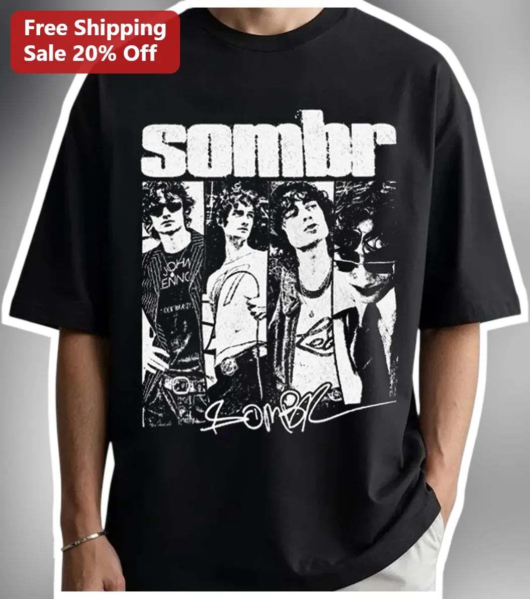 Sombr Tee Vintage Band Merch Graphic T-Shirt Indie Rock Fan Gift