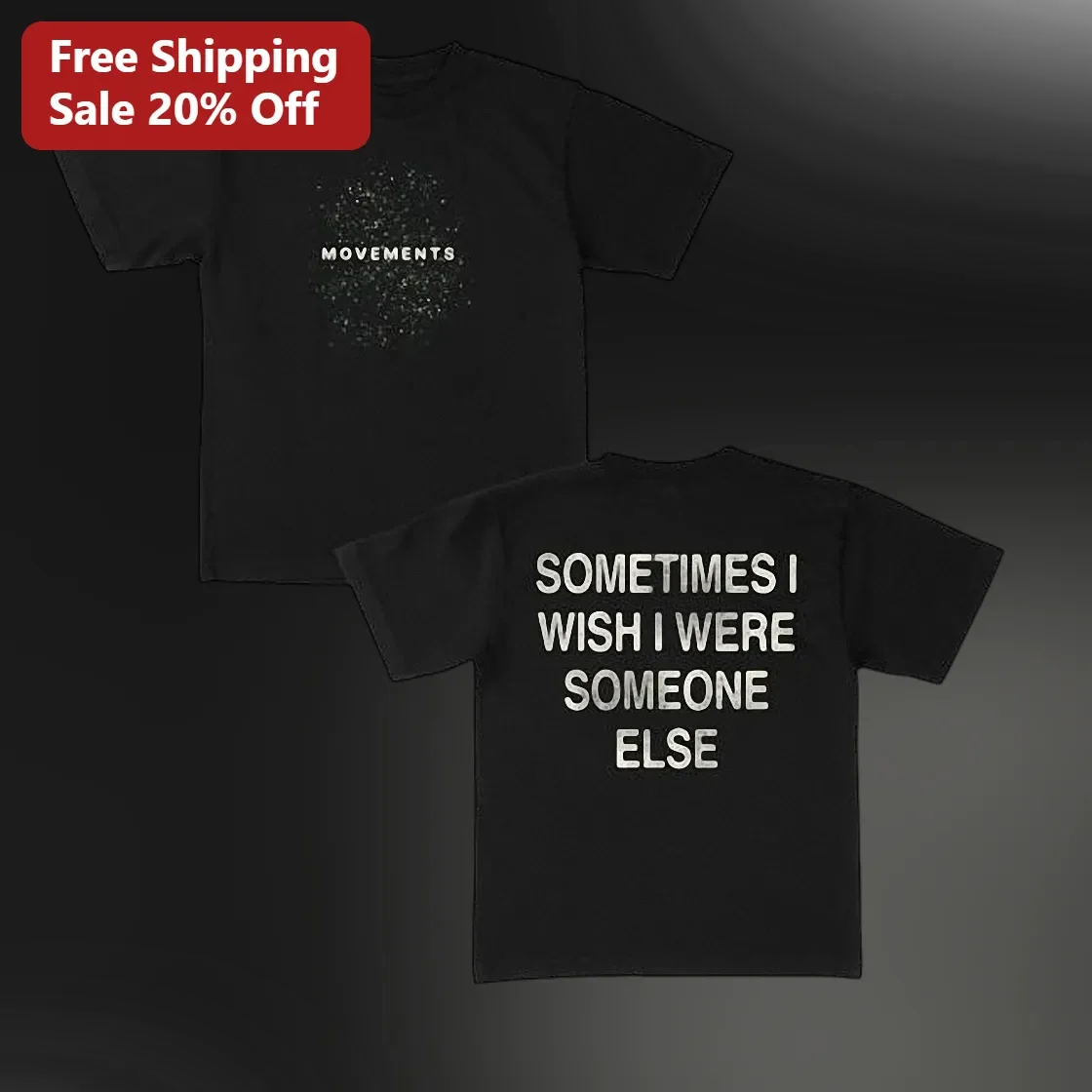 Sometimes I Wish I Were Someone Else Tee Funny Relatable Quote Introvert Humor Graphic T-Shirt