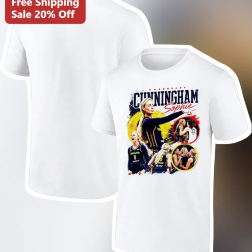 Sophie Cunningham Indiana Fever WNBA Basketball Fan Graphic Tee