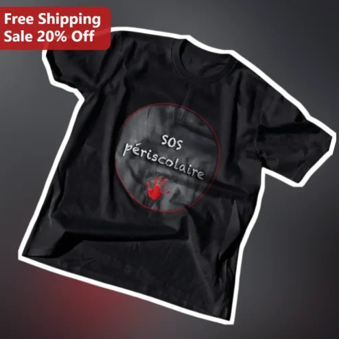 SOS Périscolaire Tee French School Staff Humor Shirt
