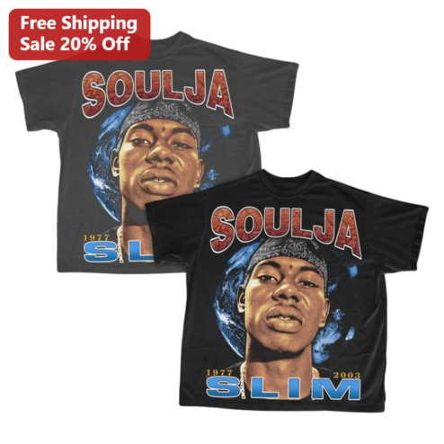 Soulja Slim 1977 2003 Tribute Vintage Rap Tee, Retro New Orleans Hip Hop Graphic Shirt for Fans