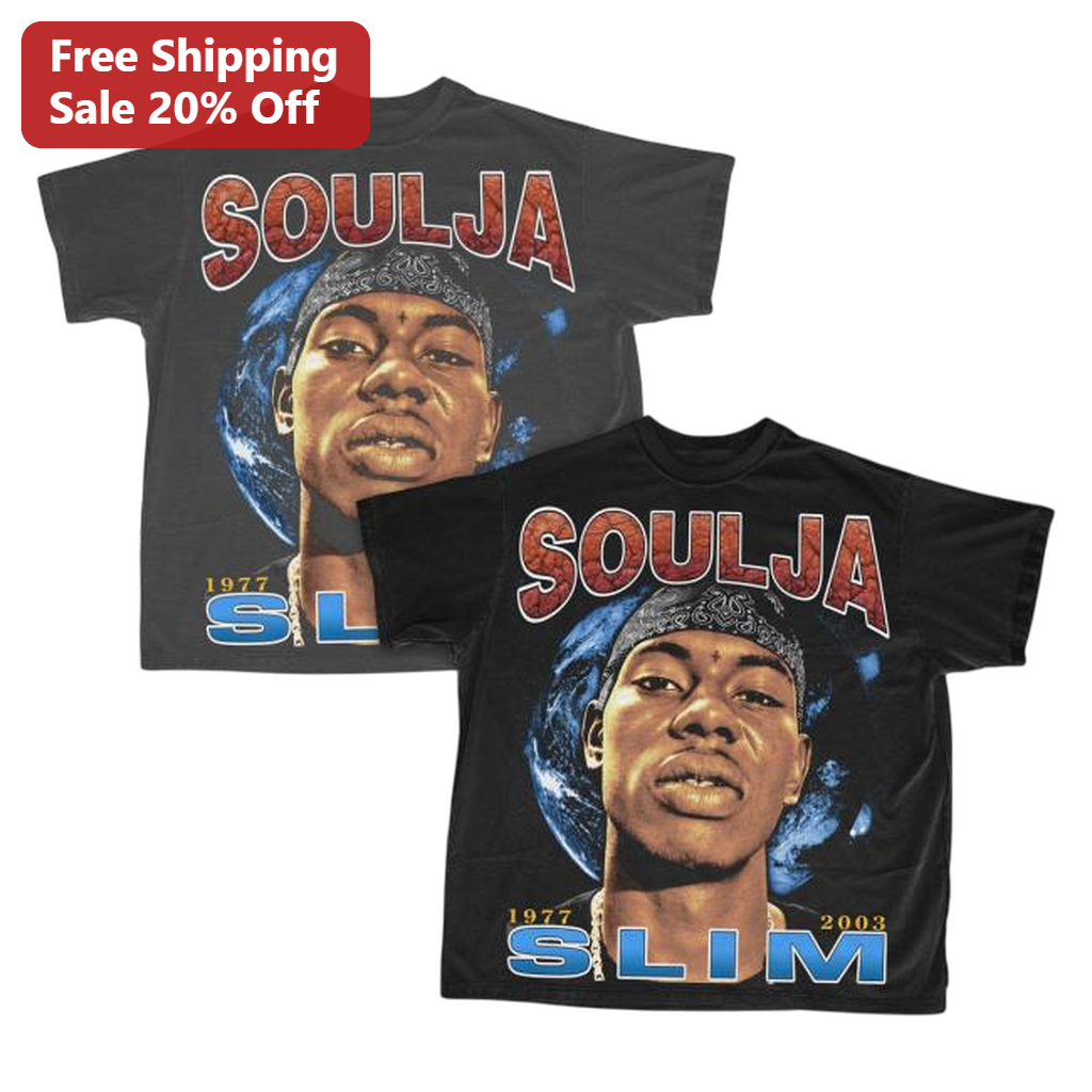 Soulja Slim 1977 2003 Tribute Vintage Rap Tee, Retro New Orleans Hip Hop Graphic Shirt for Fans