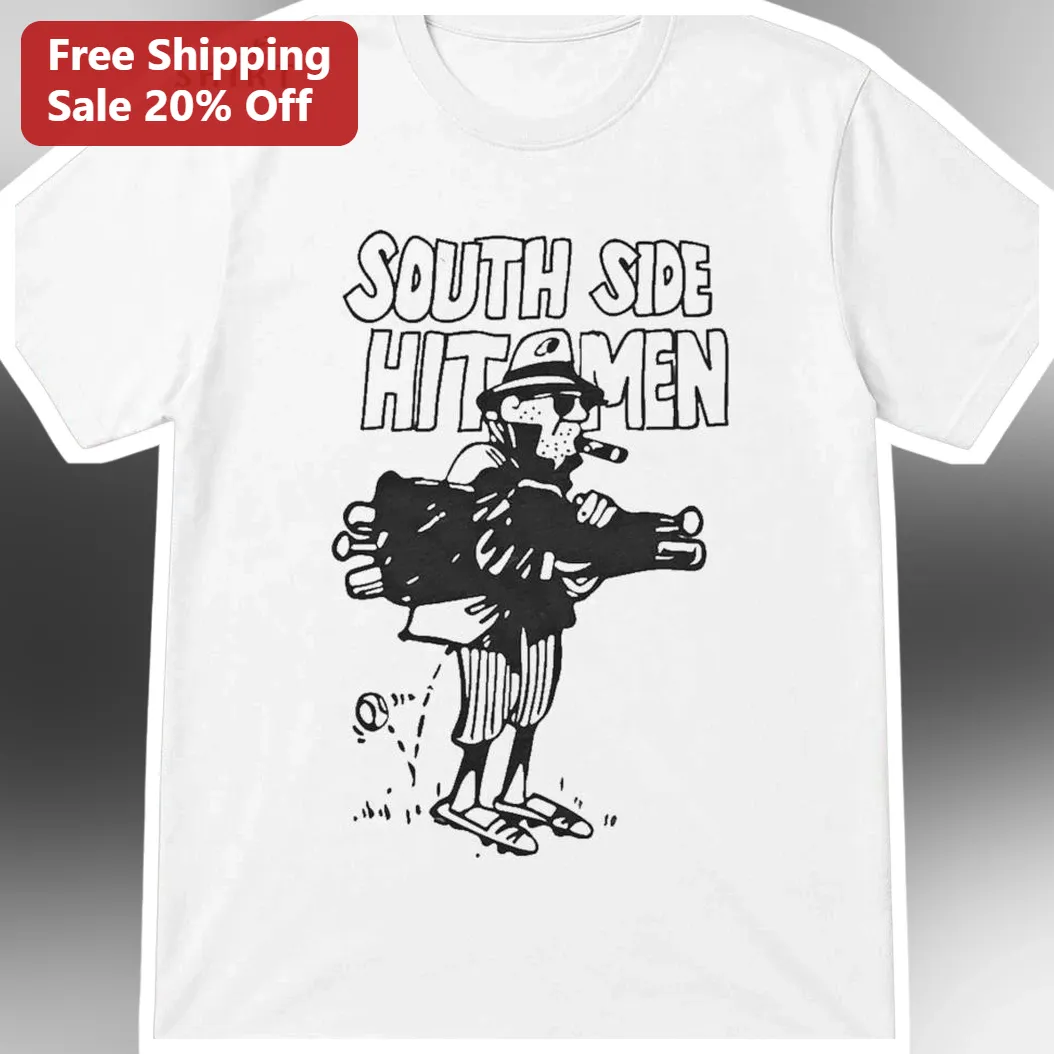 South Side Hitmen Vintage Chicago White Sox Gangster Baseball Player Graphic Tee